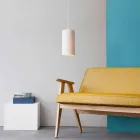 Lampe design suspendue In-es.artdesign Candle 1 en laprène coloré Viadurini