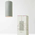 Lampe design suspendue In-es.artdesign Candle 1 en laprène coloré Viadurini