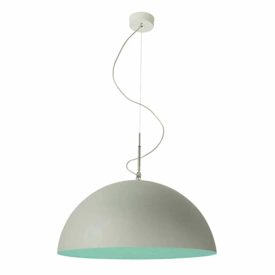 Lampe design suspendue In-es.artdesign Mezza Luna Ciment paint Viadurini