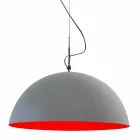 Lampe design suspendue In-es.artdesign Mezza Luna Ciment paint Viadurini