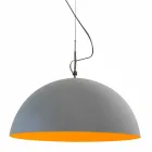 Lampe design suspendue In-es.artdesign Mezza Luna Ciment paint Viadurini