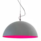 Lampe design suspendue In-es.artdesign Mezza Luna Ciment paint Viadurini