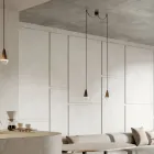 Lampe à Suspension Double en Fer et Verre Fabriquée en Italie - Nuageux Viadurini