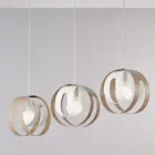 Lampe élégante en verre et métal, fabriquée en Italie pour des intérieurs raffinés - Aries Viadurini