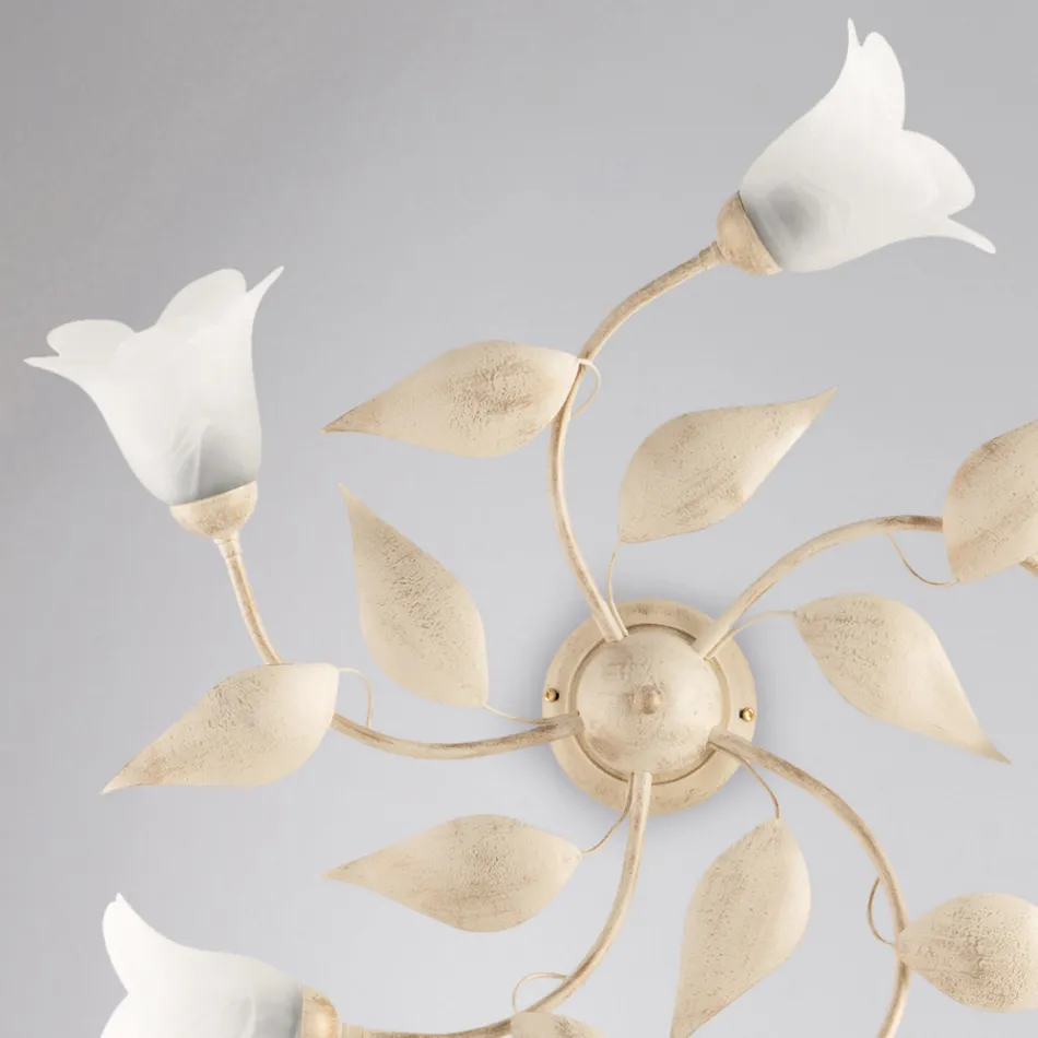 Lampe élégante en verre et métal, fabriquée en Italie, pour des intérieurs raffinés – Sirio Viadurini