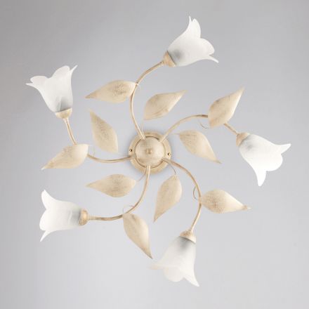 Lampe élégante en verre et métal, fabriquée en Italie, pour des intérieurs raffinés – Sirio Viadurini