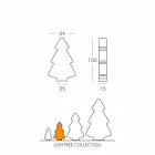 Lampe d'extérieur décorative Slide Lightree Sapin de Noël fabriqué en Italie Viadurini