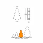 Lampe d'extérieur décorative Slide Lightree Sapin de Noël fabriqué en Italie Viadurini