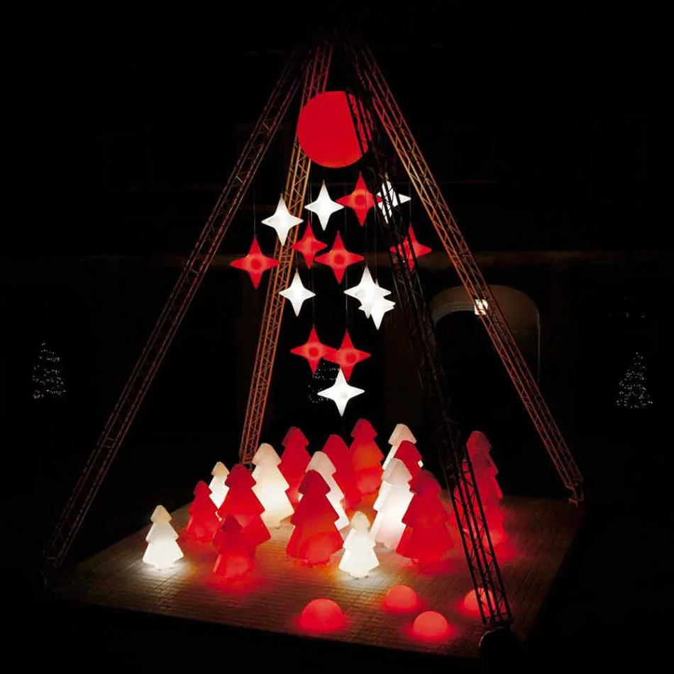 Lampe d'extérieur décorative Slide Lightree Sapin de Noël fabriqué en Italie Viadurini