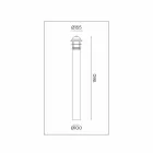 Lampe Borne de Jardin d'Extérieur en Laiton, Cuivre et Verre - Garden par Il Fanale Viadurini