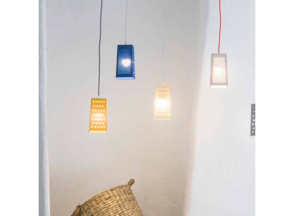 Lampe à suspension en laprène In-es.artdesign Cacio & Pepe 2 colorés Viadurini