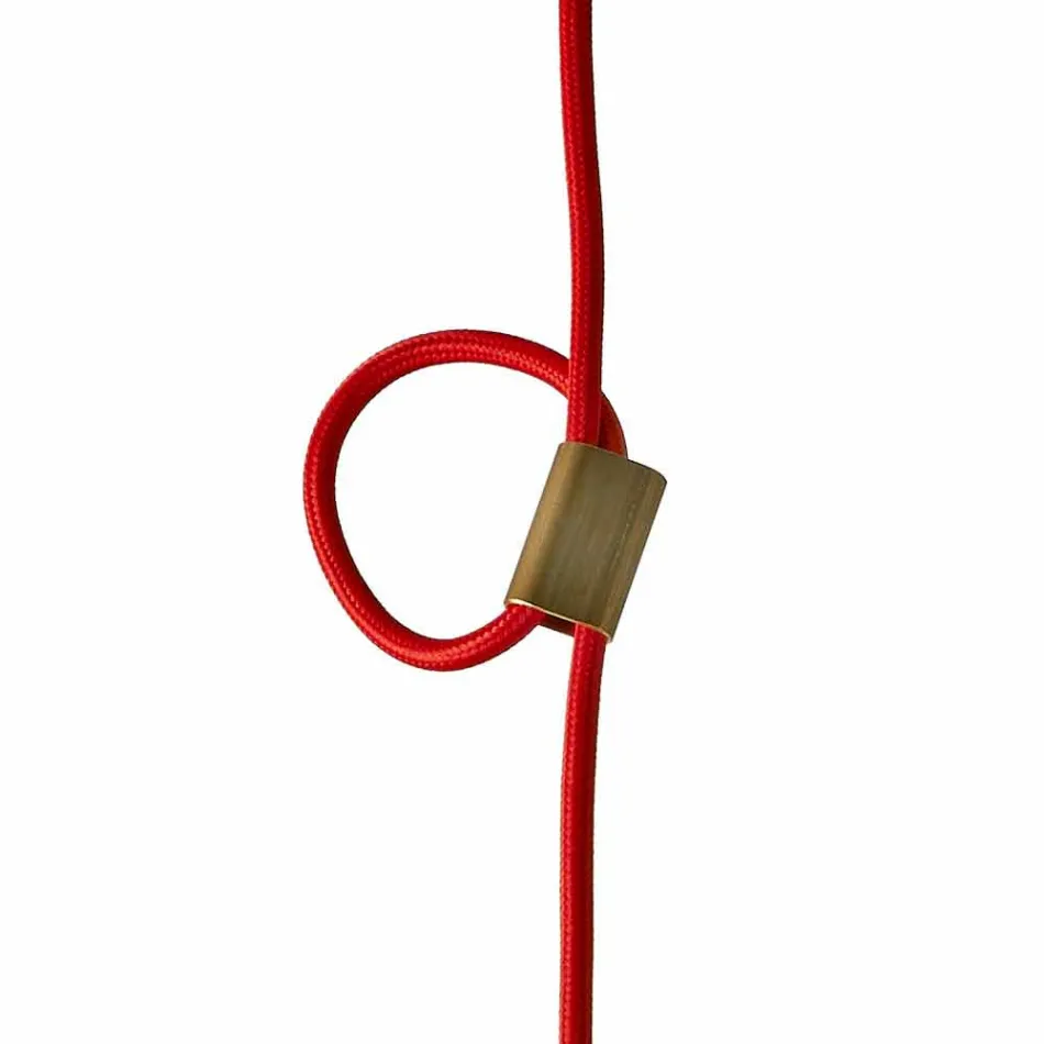 Lampe en bois de hêtre et céramique suspendue fabriqué en Italie, Asie Viadurini