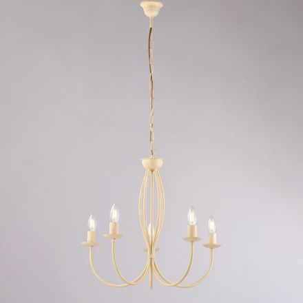 Lampe en métal blanc style shabby chic pour une décoration élégante – Roccia Viadurini