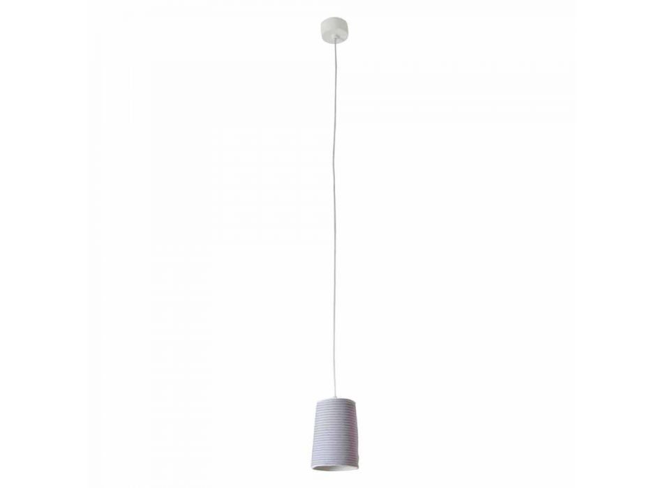 Lampe à suspension en laine et laine In.es.artdesign Paint Stripe Viadurini