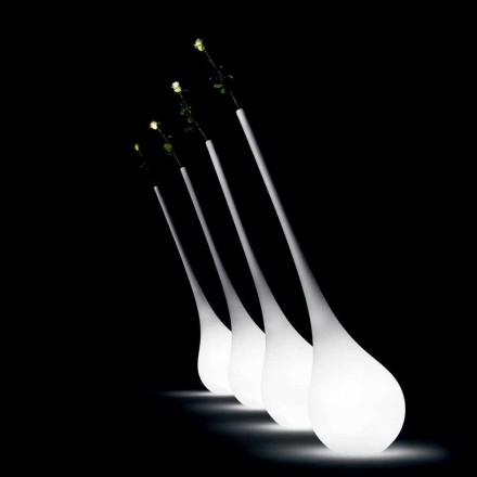 Lampe Design en Plastique avec Vase Fleuri Lumineux - Ampoule - Myyour Viadurini