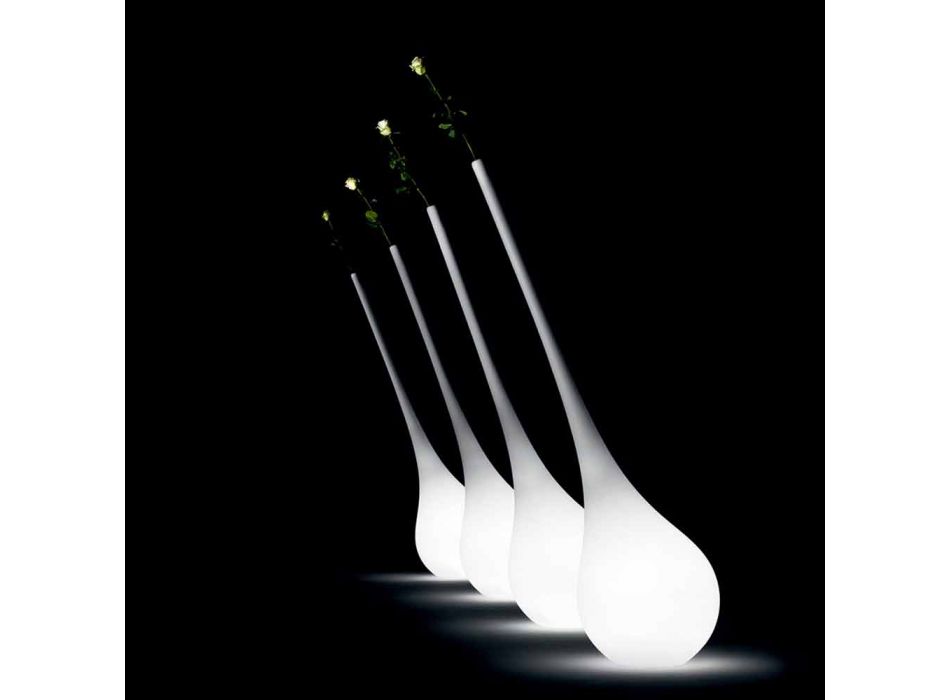 Lampe Design en Plastique avec Vase Fleuri Lumineux - Ampoule - Myyour Viadurini