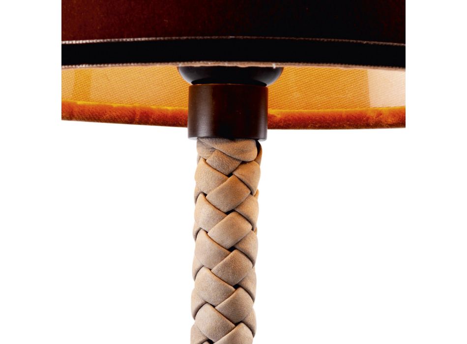 Tissu Grilli Snake et lampe de table fabriqué en Italie Viadurini
