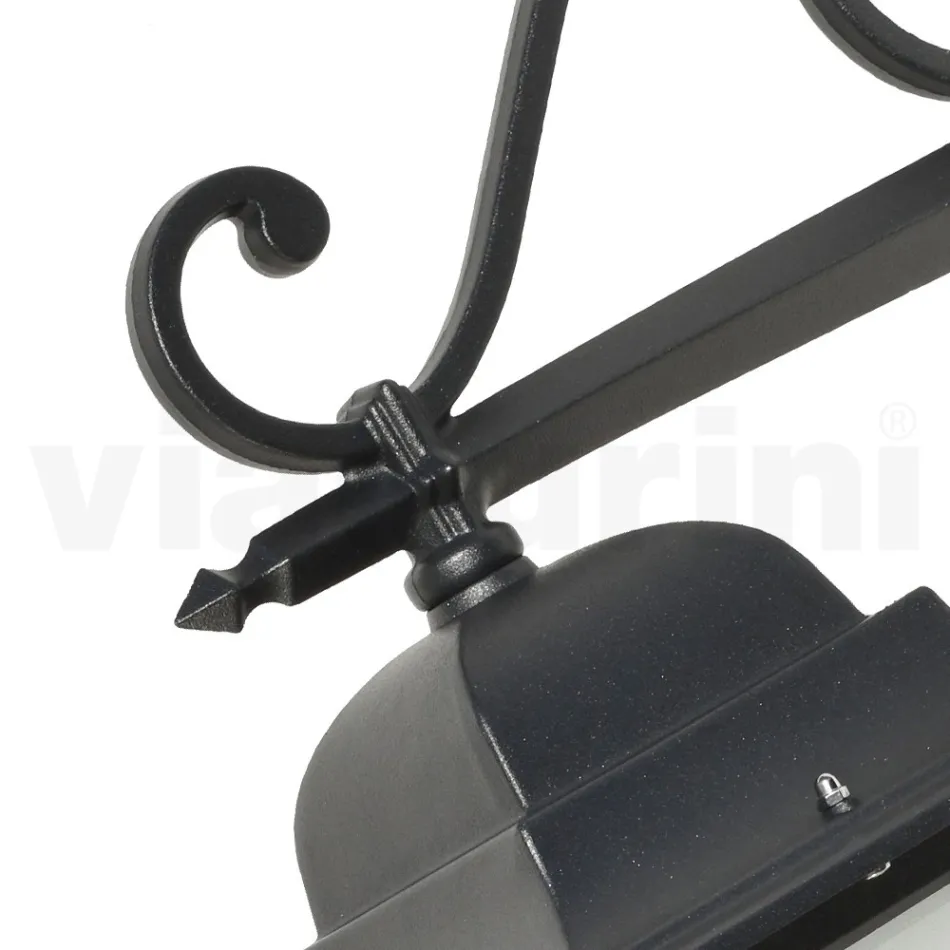 Lampe en verre avec structure en aluminium moulé sous pression fabriquée en Italie - Scintilla Viadurini