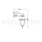 Lampe en verre avec structure en aluminium moulé sous pression fabriquée en Italie - Scintilla Viadurini