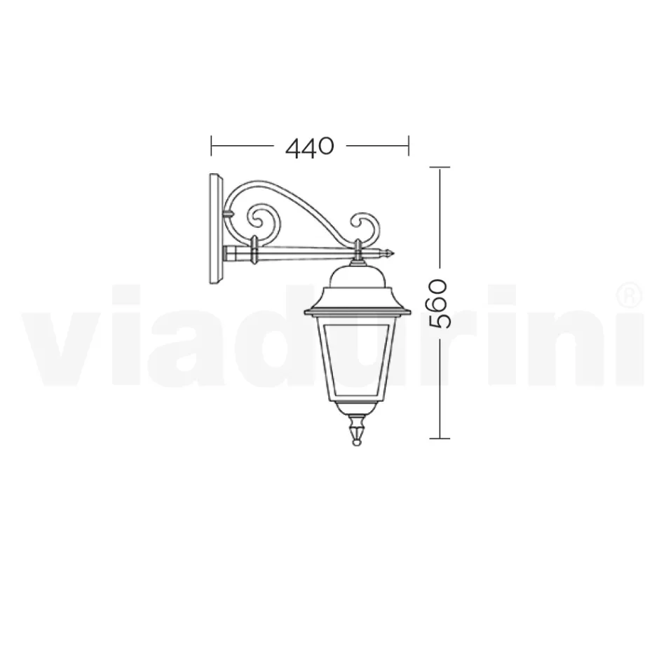 Lampe en verre avec structure en aluminium moulé sous pression fabriquée en Italie - Scintilla Viadurini