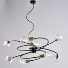 Lampe en verre et métal fabriquée en Italie pour les espaces raffinés – Venere Viadurini