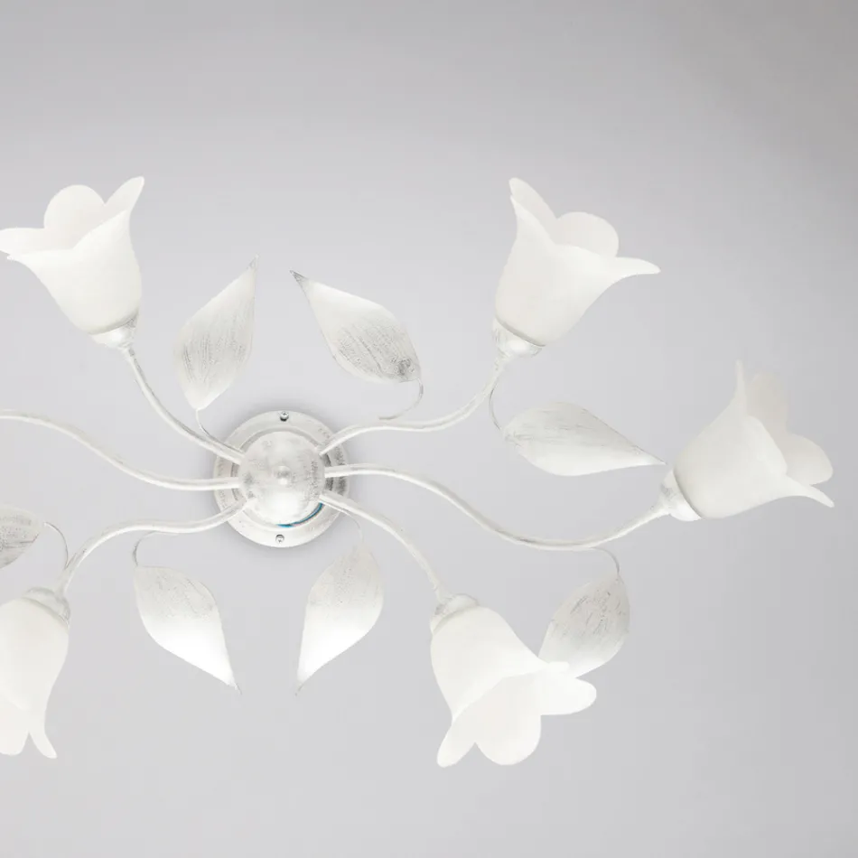 Lampe en verre et métal de fabrication italienne pour un mobilier élégant – Sirio Viadurini