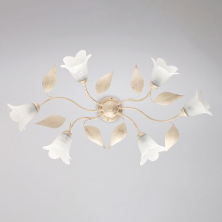 Lampe en verre et métal de fabrication italienne pour un mobilier élégant – Sirio Viadurini