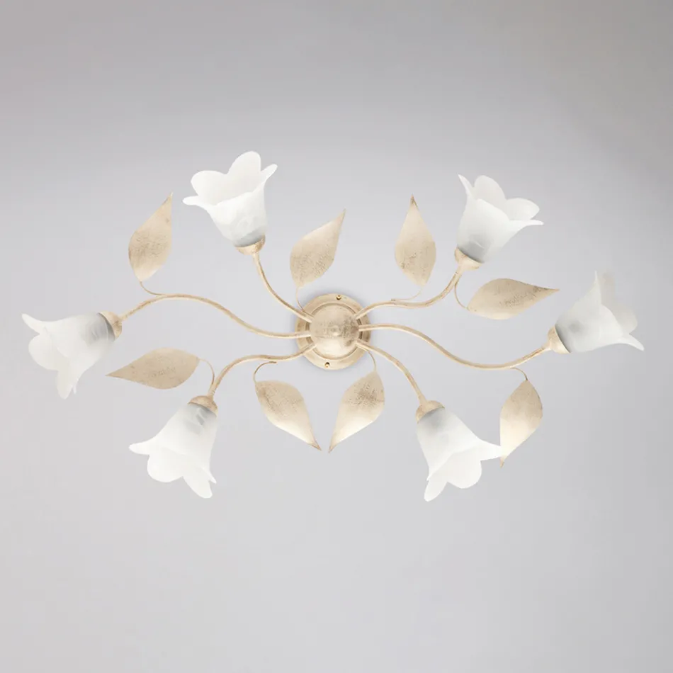 Lampe en verre et métal de fabrication italienne pour un mobilier élégant – Sirio Viadurini