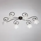 Lampe Cometa en verre et métal, fabriquée en Italie, pour intérieurs raffinés. Viadurini