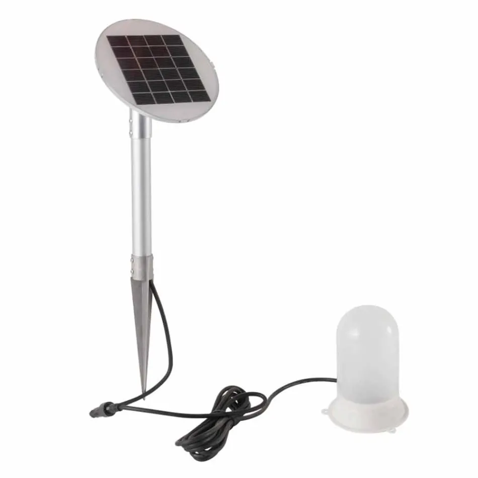 Lampe LED, Solaire ou E27 Blanc, Rouge ou Vert Intérieur ou Extérieur - Natalestar Viadurini