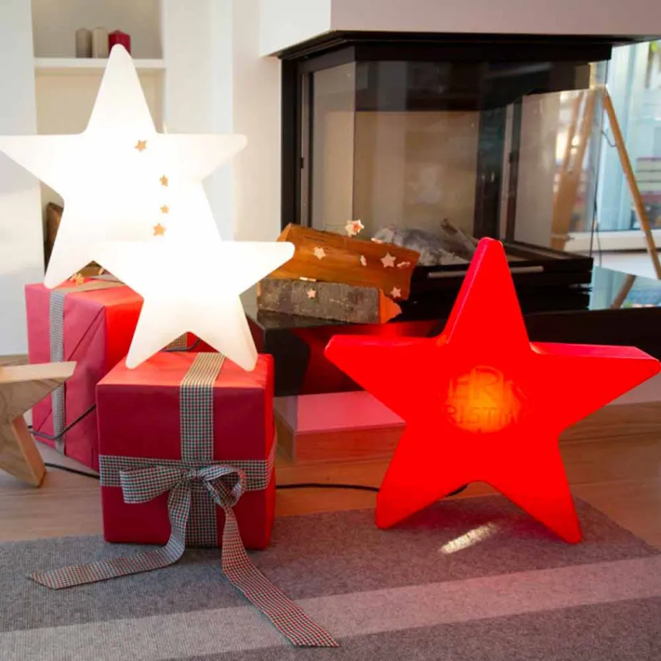 Lampe LED, Solaire ou E27 Blanc, Rouge ou Vert Intérieur ou Extérieur - Natalestar Viadurini