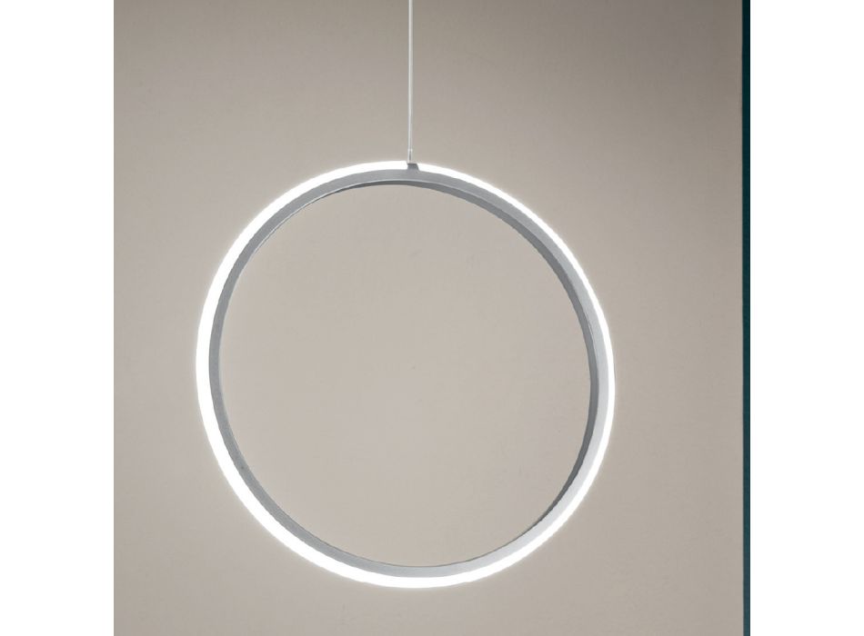 Lampe à Suspension LED en Métal avec Diffuseur en Silicone - Fiorina Viadurini
