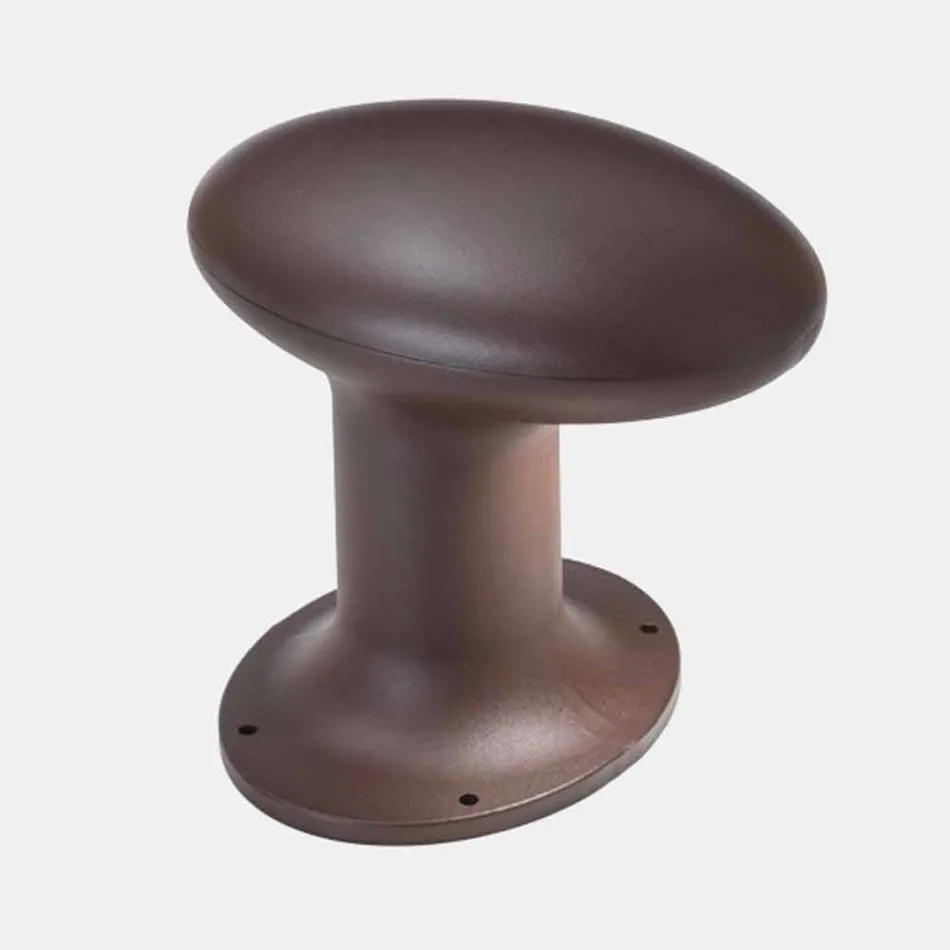 Lampe de jardin à LED en fonte grise ou marron - Bitta par Il Fanale Viadurini