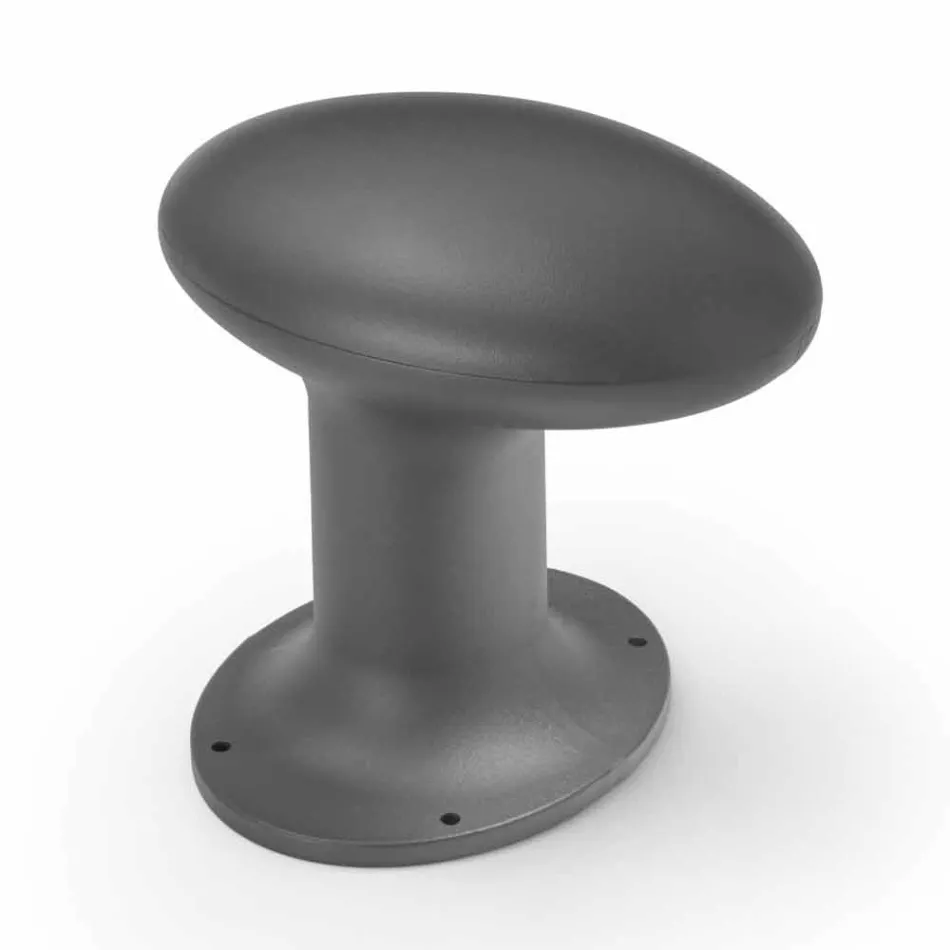 Lampe de jardin à LED en fonte grise ou marron - Bitta par Il Fanale Viadurini