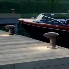 Lampe de Jardin Led Design en Fonte Grise ou Marron - Bitta by Il Fanale Viadurini