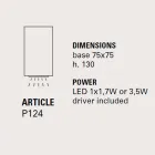 Plafonnier exterieur LED en terre cuite, Smith - Toscot Viadurini