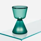 Lampe de table LED en verre soufflé de Murano, fabriquée en Italie - Isola Viadurini