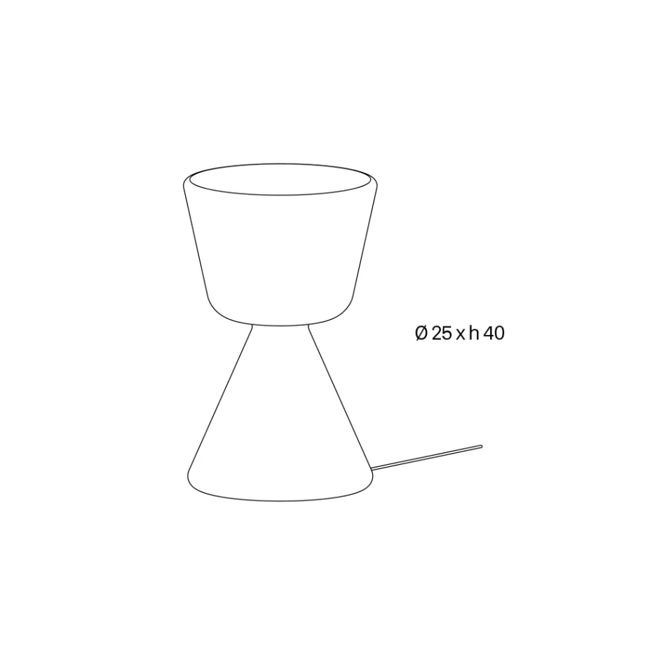 Lampe de table LED en verre soufflé de Murano, fabriquée en Italie - Isola Viadurini