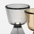 Lampe de table LED en verre soufflé de Murano, fabriquée en Italie - Isola Viadurini