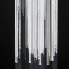 Lampadaire Led Cristal Acrylique Satiné Design Triptyque - Crystol Viadurini