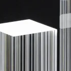 Lampadaire Led Cristal Acrylique Satiné Design Triptyque - Crystol Viadurini
