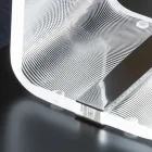 Lampe Led Décor Laser Cristal Acrylique Transparent - Robiola Viadurini