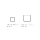 Lampe Led Décor Laser Cristal Acrylique Transparent - Robiola Viadurini