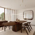 Lampe LED moderne en verre côtelé au design exclusif, fabriquée en Italie - Lys Viadurini