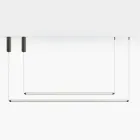 Lampe LED moderne en verre côtelé au design exclusif, fabriquée en Italie - Lys Viadurini