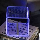 Lampe Led RVB en Cristal Acrylique Transparent Décor Laser - Robiola Viadurini