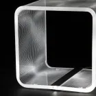 Lampe Led Lumineux Transparent Acrylique Table Basse Décor Laser - Robiola Viadurini