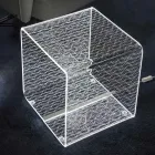 Lampe Led Lumineux Transparent Acrylique Table Basse Décor Laser - Robiola Viadurini