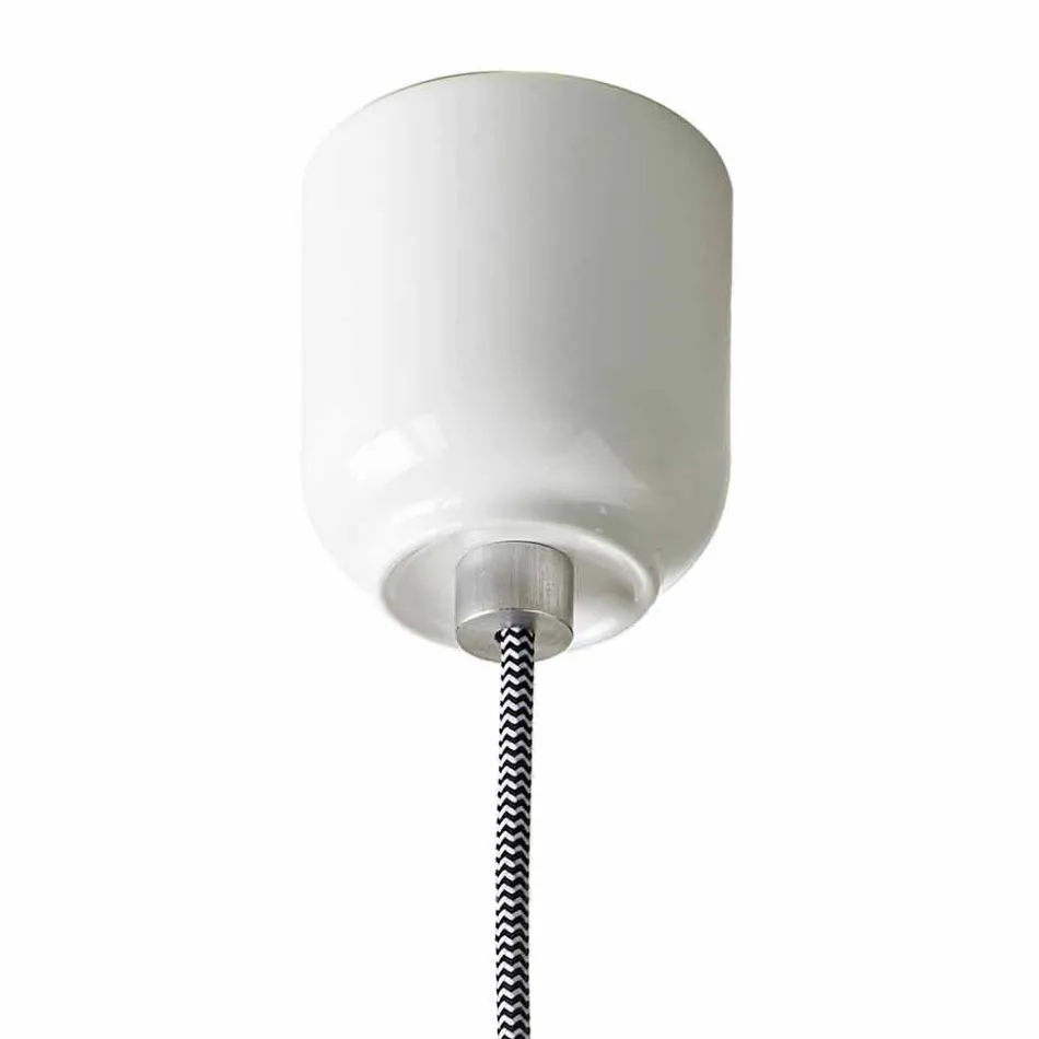 Suspension moderne en céramique bicolore fabriquée en Italie, en Asie Viadurini