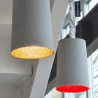 Lampe à suspension moderne In-es.artdesign Peinture Béton peint Viadurini
